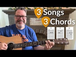 How to Play 3 Easy Rock Songs with Just 3 Chords (A D E)