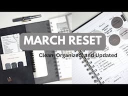 Resetting My Paper Planner for March | Clean, Organize, and Update!