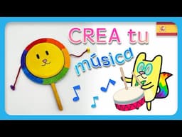 Nuevos INSTRUMENTOS MUSICALES con MATERIAL RECICLADO 🪇🎵 Gato Rainbow & Gata Moon