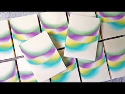 摺疊漸層手工皂 - folding ombre soap making with wall pour technique, cold process - 手工皂
