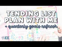 Tending List Plan with Me Quarterly Refresh + Functional Goalsetting In my PowerSheets Goal Planner