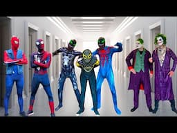 SUPERHERO's Story || Rescue Yellow Spider Man from Black & Blue VENOM TEAM !!! ( Funny, Action )