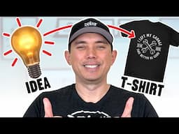 Idea to Finished T-Shirt in Under 30 Minutes! Follow My Strategy.