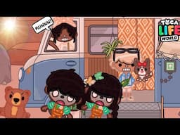 SUMMER FAMILY CAMPING ROAD TRIP*CHAOTIC* 🏕️🐻 ||*WITH VOICE* |Toca Boca Roleplay