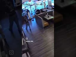 Man attempts to steal ROBOT from restaurant #shorts