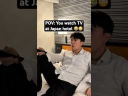 Do NOT watch TV at Japan hotels 😳 #tokyo
