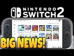 NEW Nintendo Switch 2 News Just Dropped!
