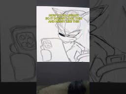 Dont mind that he has a giant iphone in his hand #tutorial #digitalart #lineart #art #artist #sonic
