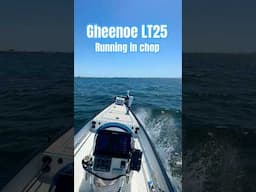 Gheenoe LT25 Running In Chop 🌊 #boat #florida #gheenoe
