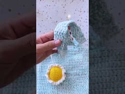 Crochet Shoulder Bag With Daisy Flower Bagcharm Trailer #shorts