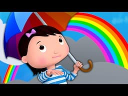 Splash in the Rainbow Puddles 🌧️🌈 | KARAOKE! | Sing Along With Me! | Kids Songs