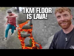 Floor Is Lava 1km Parkour Challenge! (Don’t Touch the Ground!)