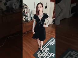 GRWM OOTD black velvet spiderweb dress by CHERRY DOLLFACE #shorts
