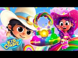 Robohorse Race #5 | Kid & Luna Race for the RAINBOW Trophy! 🌈🏆 | Kid Cowboy