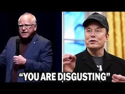 Elon Musk Confronts Tim Walz & Humiliates Him