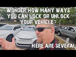 How many ways can you unlock your vehicle? Here are several on Toyotas.