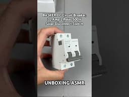 BASKER DC Circuit Breaker, 32 Amp 2 Poles 500V Solar Disconnect Switch Unboxing ASMR #shorts #asmr
