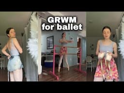 GRWM for ballet class | first class in a while, dance teacher, pointe class at home, ballet outfit