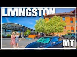Montana in Bloom: 4K WALKING TOUR of Livingston | Mountain Views, Blooming Trees, Riverside Path