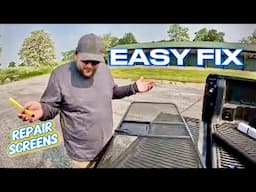 RV Repair: How To Easily Fix A Torn Screen Fast And Cheap