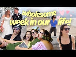 weekly vlog: wedding day, family time, honest chats and beach swims!