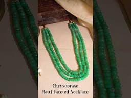 "Glow with Grace 💚 Chrysoprase Beauty in Every Facet ✨ #HealingJewelry #Chrysoprase