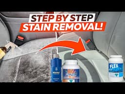 HOW To Shampoo Car Seats and Remove Stains | DIY Superior Interior Detail At Home