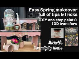 Fun DIY Spring Thrift Flip: DIY one step paint & transfers