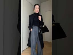 chic evening look for date night 🤍 #ootd #fashion #styling #minimalstyle #therow #celine #hermes