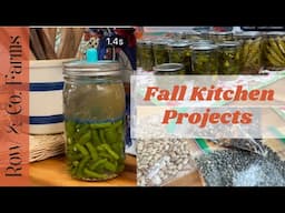 Fall Kitchen Projects | Canning, Pickling, Fermenting, & Seed Saving