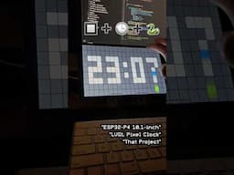 ESP32 Pixel Clock #pixel #art #clock