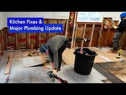 No more leaks - whole house re-plumb! And prepping the kitchen space in our MCM fixer-upper. Part 6