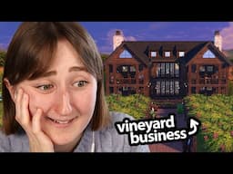 i built a VINEYARD in the sims