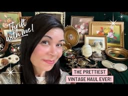 Old School Thrifting | Small Town Charity Shops & The Prettiest Vintage Haul Ever! 🇨🇦