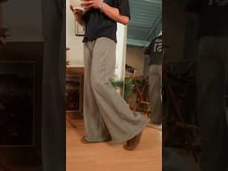 DIY flared sweatpants