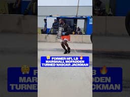 Marshall McFadden went from NFL to NASCAR 🏎️ #nascar #nfl #shorts