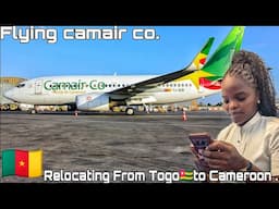 Finally relocating from Togo to Cameroon after 5 years.  Flying camair co for the first time.