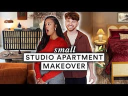 *EXTREME* 485 Sq ft STUDIO APARTMENT Makeover (Rental Friendly)