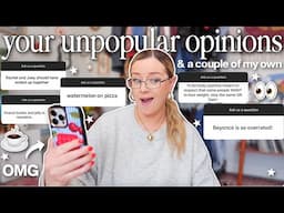 reacting to YOUR unpopular opinions 👀☕️ (and sharing some of mine...)