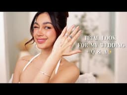 TRIAL LOOK FOR MY WEDDING + Q & A | ZEINAB HARAKE