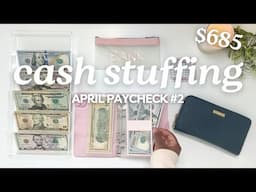 CASH ENVELOPE STUFFING | APRIL 2025 PAYCHECK #2 | Budget With Me | MONETS MONEY