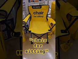 no name "chair for sitting"?! 😎😲🍁