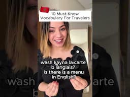 10 Darija must know vocabulary  For Travellers - Learn Darija With Kawtar #darija #learndarija