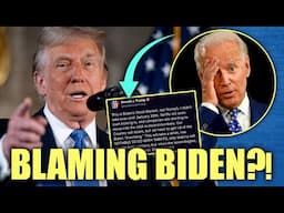 Donald Trump Blames BIDEN For Bad Economy News! Says 'BE PATIENT' WTF?