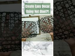 🔥Wow! You Can Make Beautiful Decor with Hot Glue!! #dollartreediy #shesocraftdee #shorts