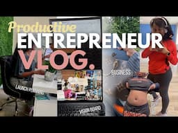 ENTREPRENEUR VLOG: $100,000 Goals, productive week in my life, gym diaries, becoming my best self ✨