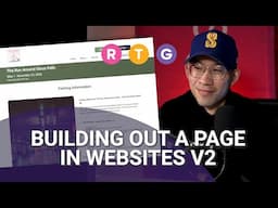 Building Out a Page in Websites V2