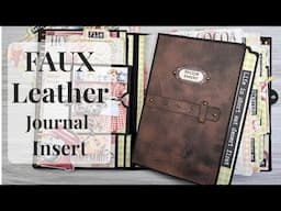 Faux leather journal insert Recipe keeper journal class 4