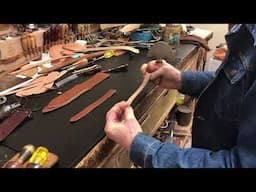 Intro Making A Sheath video clip - Be sure to watch the long version of this How to video - leather
