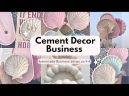 Aesthetic Cement & Jesmonite Tray DIY | Profitable Home Decor Business 2025 (part 4) #smallbusiness